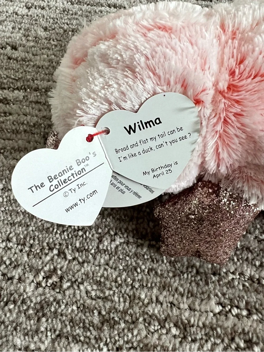 NWT Ty Beanie Baby Wilma The Platypus